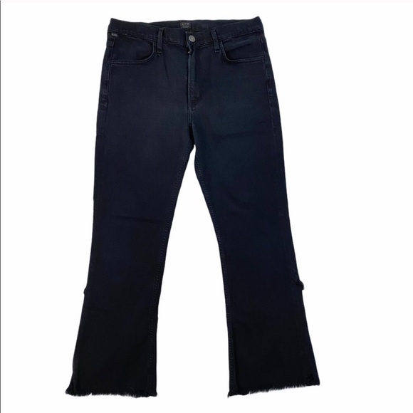 COH Drew High Rise Fray Crop Flare Jeans - Picture 2 of 6